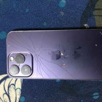 iPhone 14 Pro Max  الظهر مفطر . ومبدل بطاريه ومبدل شاشه اصليه مال تفصي...