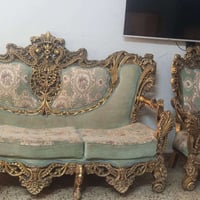 طقم قنفات • خشب زان • ٢ كبار ٤ صغار