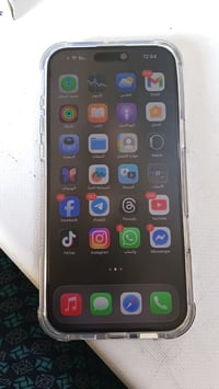 ايفون 16 برو ماكس ذاكره 256 بطاريه 94 مبدل اشياء كلها اصلي مثل ما موجو...