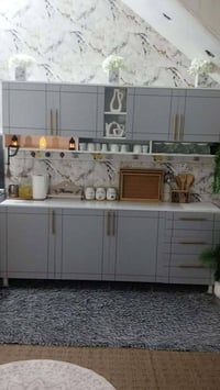 كاونتر ٢م • سنك ١٫٢٠م • خشب MDF