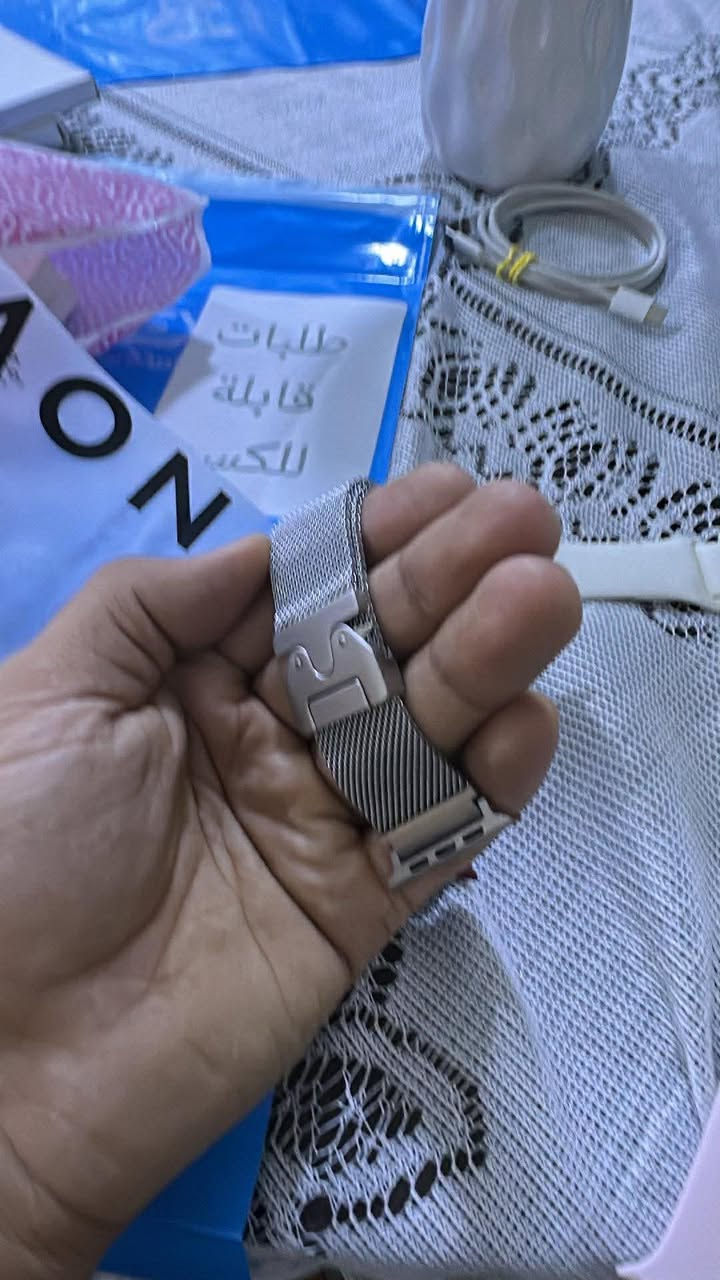 السلام عليكم 

سير ساعه ابل الترا قياس 49 

مطلي التيتانيوم الخالص اصلي مع قفال سير 
كذالك من التيتانيوم جبتهن وياي على 60$ 

بقن اخير قطعتين لون سلفر

ابيع على 50

توصلكم مغلفه انت اول واحد تفتحها

يوجد توصيل
***********
