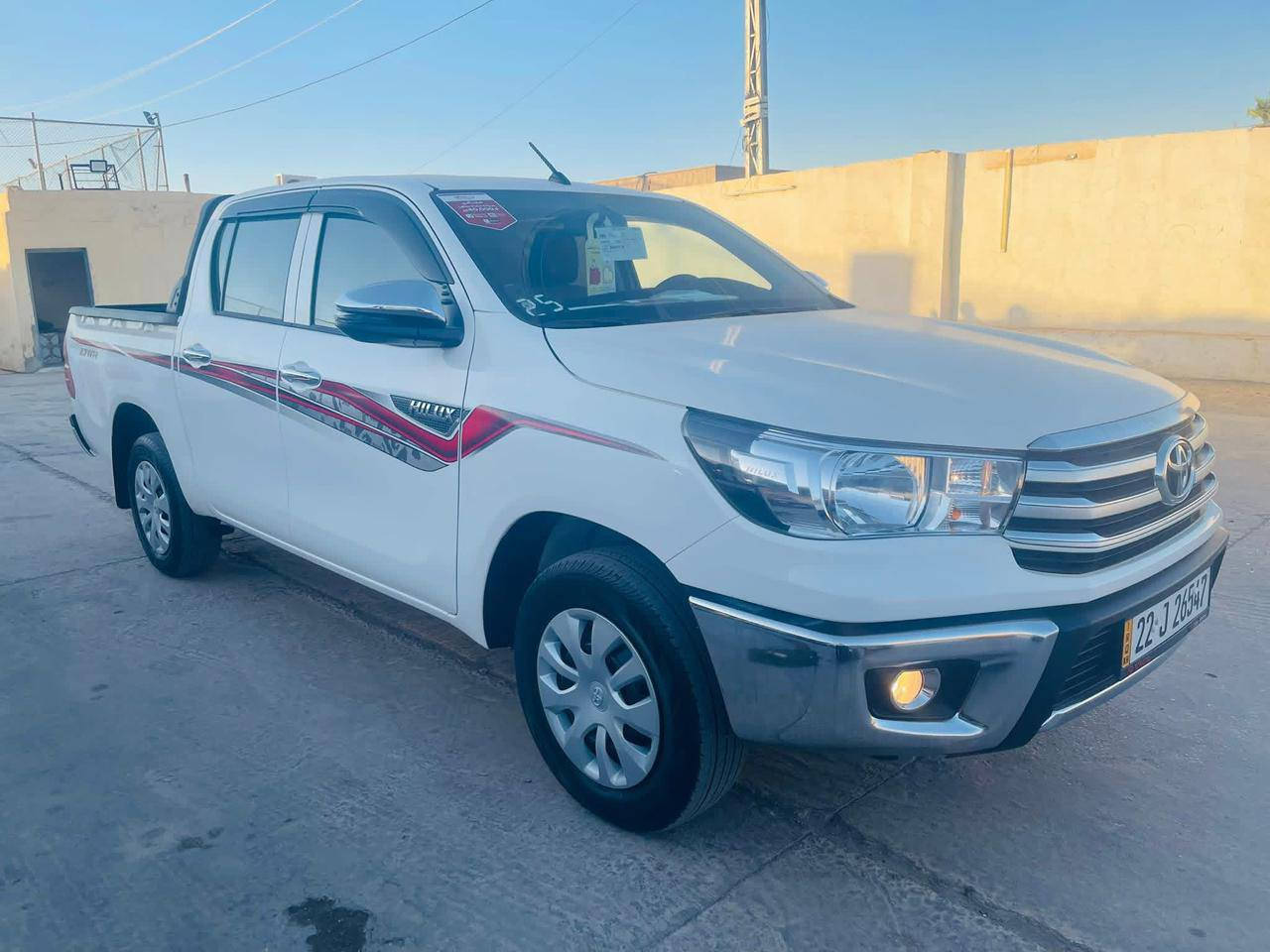 السلام عليكم
للبيع تيوتا هايلوكس2025زيروو رقم اربيل تحويل مباشر 
سعرها268وبيها مجال
العنوان/الانبار/حديثه
للاستفسار***********
