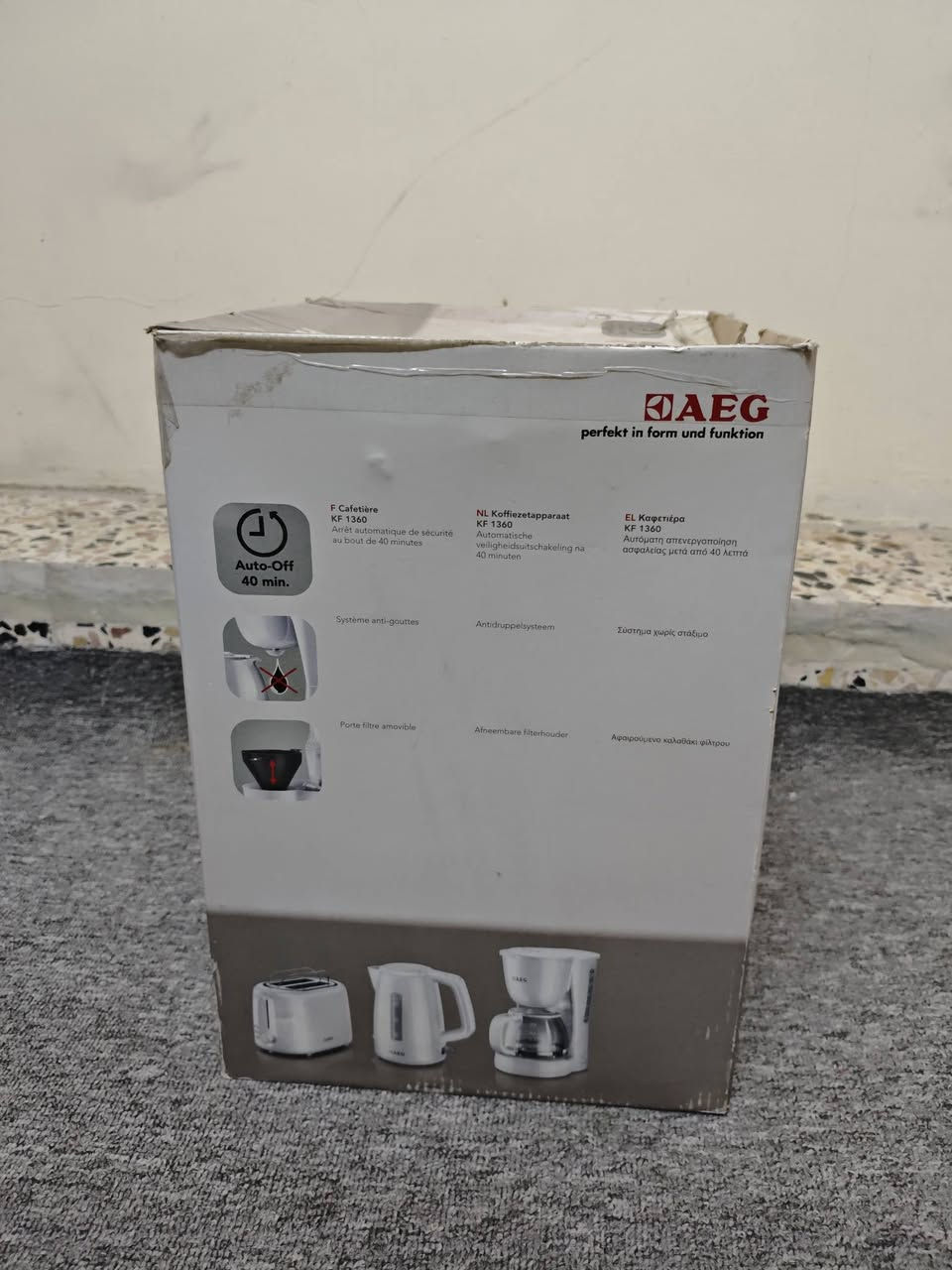 🔥 AEG 🔥
ماكينة قهوة فلتر AEG PerfectTime KF 1360
☕ تسوي تقريباً 10–12 فنجان
💧 السعة تقريباً 1.2 لتر (1200ml)
⚡ القدرة: 1060W
💰 السعر: 20الف
📩 للتواصل: خاص


**إذا كنت صاحب هذا الإعلان وتريد حذفه لأي سبب، رجاءا أرسل رسالة إلى الدعم الفني**