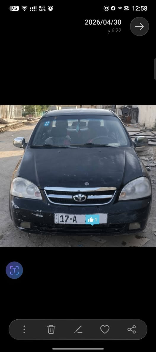 للبيع ساسوكي اوبترا موديل ٢٠٠٦رقم مميز مثنى مكان السياره بناصريه المركز سعر٥٣مكلف بنشر رقم صاحب السيارة ***********
