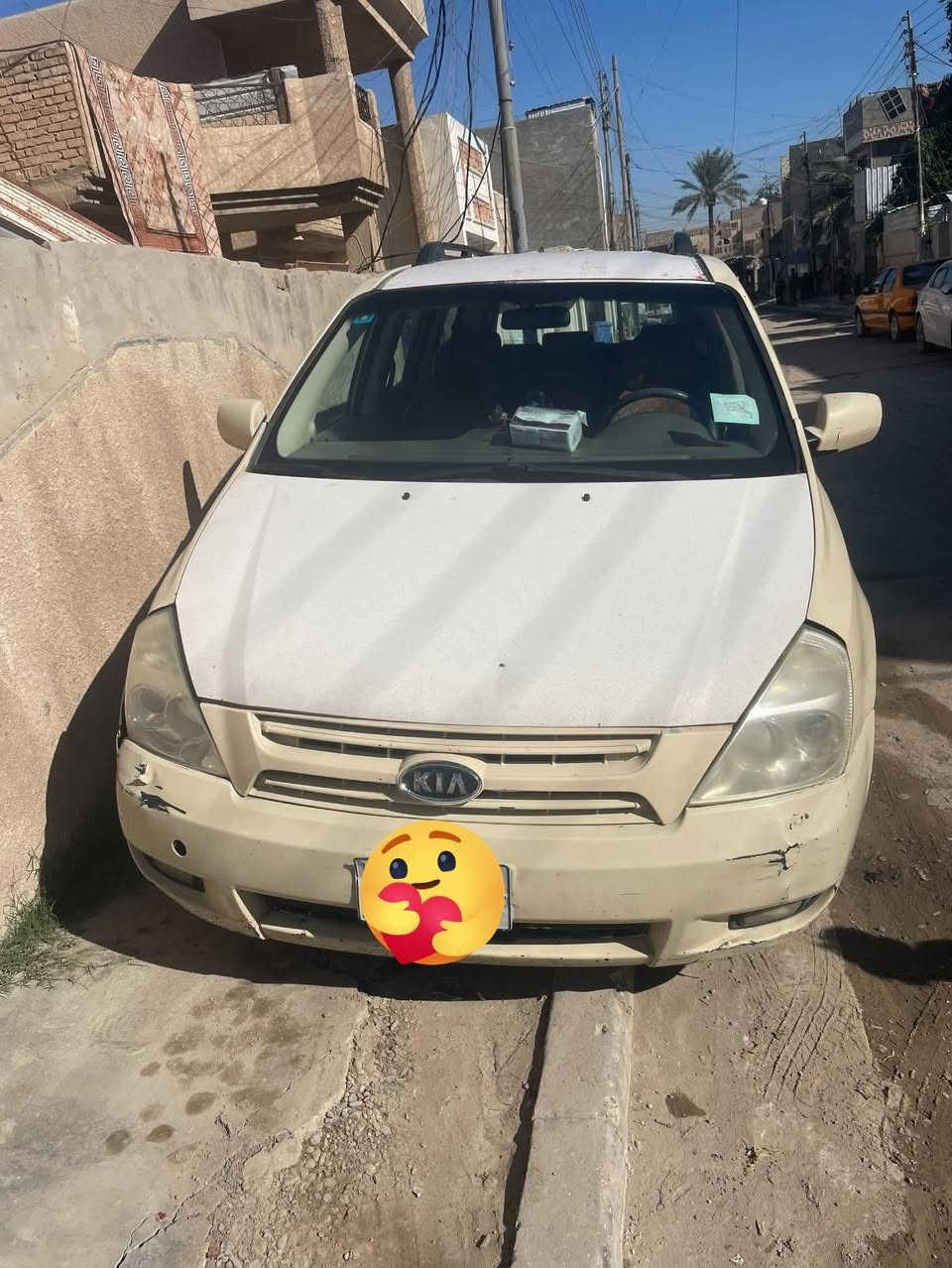 السلام عليكم كيا كرنفال 2008وارد خليجي 8راكب محرك 3800بانزين رقم بغداد جديد تبريد 3قطع بيهه ضربه باب وجاملغ دعامياتهه بيهه كسور موضح بلصوره مكان  بغداد حي الجهاد للستفسار***********السعر 110
