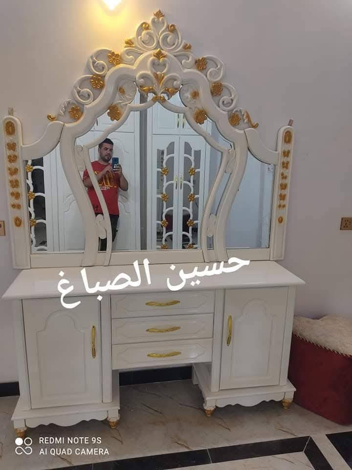 غرف نوم نجاره عراقيه بلمسات هادئه
صاج من الداخل والخارج اصباغ حراريه درجه اولى وجميع الالوان
نعمل حسب القياسات والتصاميم المطلوبه
(باسعار,,,مناسبه////
***********
فايبر  ///,:::وتساب
حسين,,,,,الصباغ @@@@@
