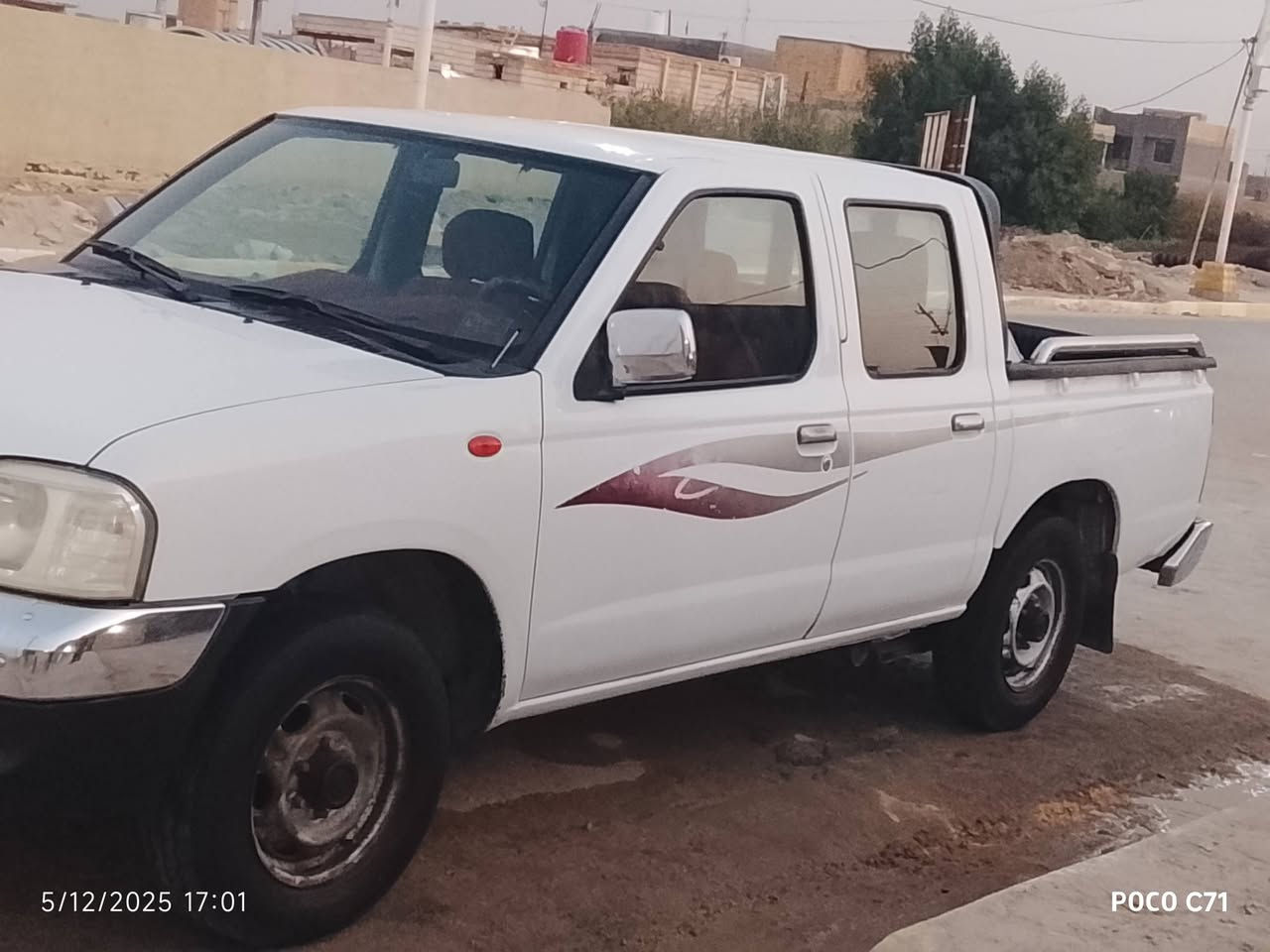 سلام عليكم بيكم نيسان موديل 12مكفولة كفالة عامة  المكان ناصريه  سوق الشيوخ  السعر 130وبيها مجال بسيط الشراي يصتل على الرقم ***********
