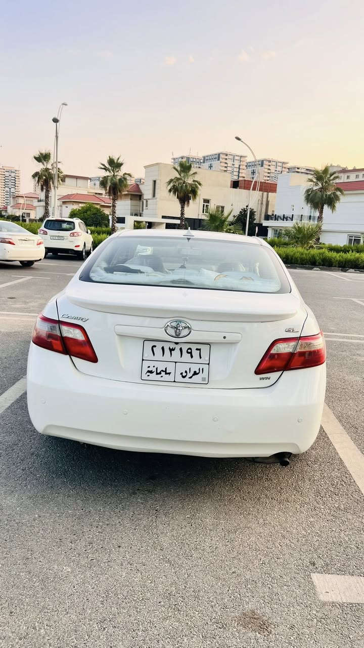 السلام عليكم للبيع: تويوتا كامري
الموديل:2007
رقم سليمانيه تحويل مباشر
الوارد: خليجي 
المحرك: 4 سلندر (المحرك المرغوب 2400)
 شاشة ايباد، كاميرا خلفية.تبريد قطعتين
الضرر : قطعه وحده جاملغ خلفي فقط وبارد بسيط عكسه
السعر: 113 وبيها مجال بسيط 
المكان: تكريت + كركوك
للاستفسار :  ***********
