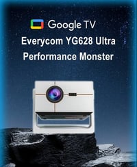 بروجكتور Everycom • فول HD و4K • ٦٠٠-٧٥٠ لومن