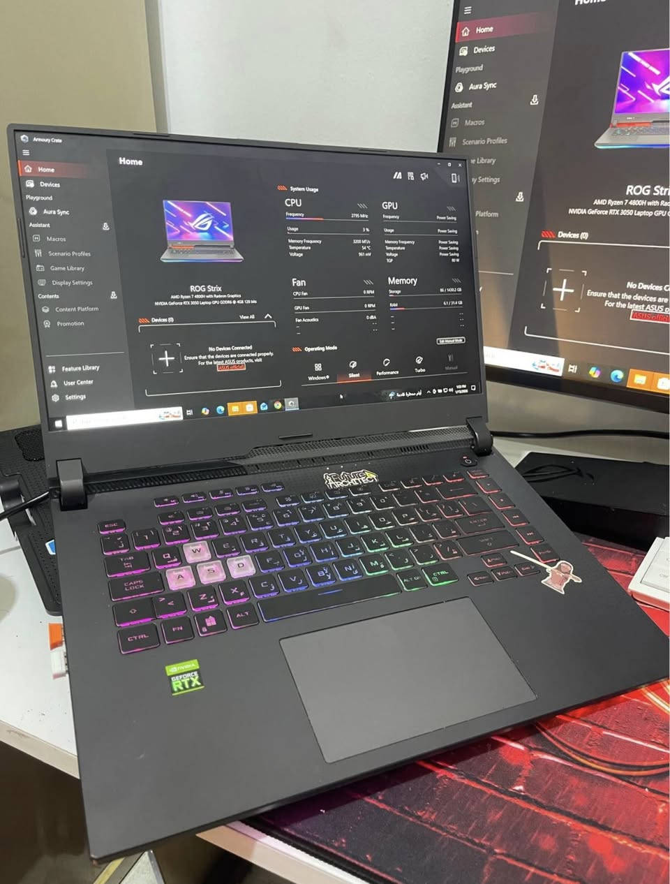 لابتوب للبيع اسوس روك ستريك
معالج رايزن4800h

رام32 

ذاكرة التخزين 1500كيكة يعني 1 تيرا او 500كيكة

سعرها مليون او300 الف لابتوب قوية للالعاب او للبرامج الثقيلة هاذا رقمي ***********
