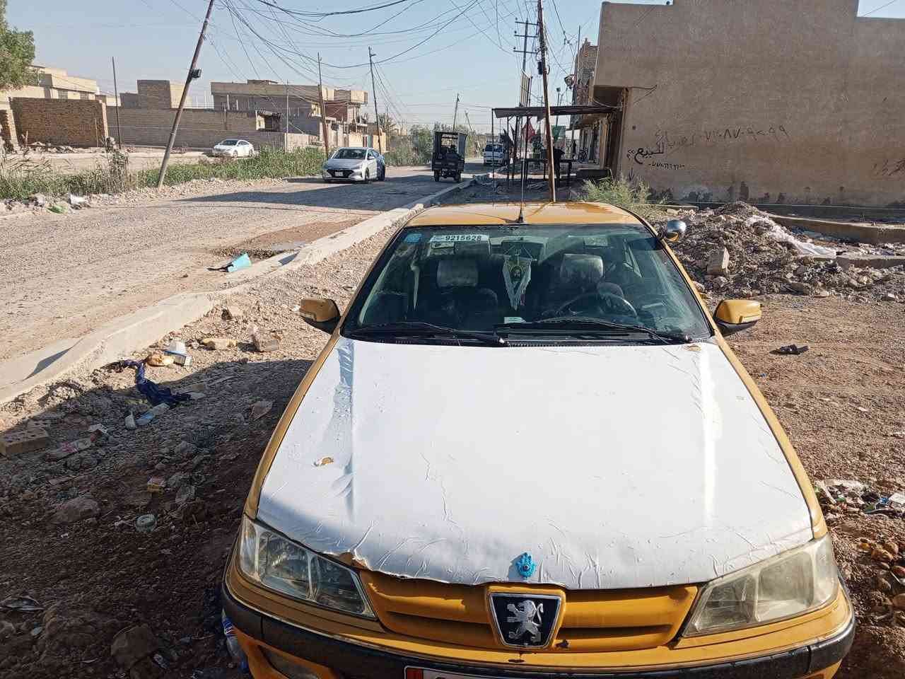 سلام عليكم بيجو بارص موديل 12للبيع سياره جاهزه حداديه صدر امامي وخلفي كلج جديد تخم تاير دوشمه شاشه سنويه الحد 2030مصفره هيه وارامات العنوان بغداد الشعب تليفون ***********لسعر 35وبيه مجال
