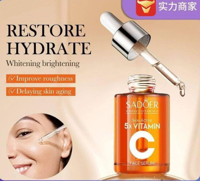 مصل الوجه SADOER 5X Heavy Vitamin C Skin Active هو منتج للعناية بالبشرة يهدف إلى تفتيح البشرة وتوحيد لونها 🍊🧡
الفوائد الرئيسية:

يهدف المصل إلى تبييض وتفتيح البشرة، وتقليل البقع الداكنة وتفاوت لون البشرة، بالإضافة إلى توفير حماية مضادة للأكسدة وترطيب مكثف [4، 12].🟧🔶

المكونات الرئيسية:

يحتوي على 5X فيتامين C النشط والنياسيناميد.4️⃣

كيفية الاستخدام:

يُنصح بتطبيقه على بشرة نظيفة بعد التنظيف، ثم تدليكه بلطف على الوجه والرقبة، والتربيت لتعزيز الامتصاص، ثم وضع مرطب بعده. يُفضل استخدامه مرتين يوميًا، صباحًا ومساءً.

السعر 8  الاف
مصل الوجه SADOER 5X Heavy Vitamin C Skin Active هو منتج للعناية بالبشرة يهدف إلى تفتيح البشرة وتوحيد لونها 🍊🧡


**إذا كنت صاحب هذا الإعلان وتريد حذفه لأي سبب، رجاءا أرسل رسالة إلى الدعم الفني**