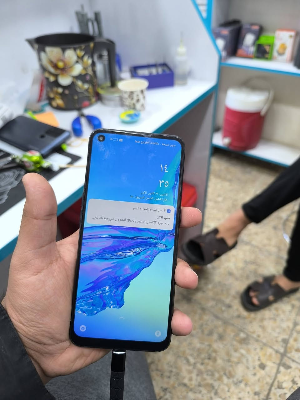 Oppo a53
ثلاث كامرات
يدعم البصمة
الذاكرة 64
العشوائية 4
اندرويد 12
مستبدل شاشة وكالة 
يفيد للتصفح والاتصال واستخدام الاطفال والاستخدام الخفيف 
الجهاز شغال صوت و وايفاي 
السعر 65 مكاني كربلاء حي العامل ***********
