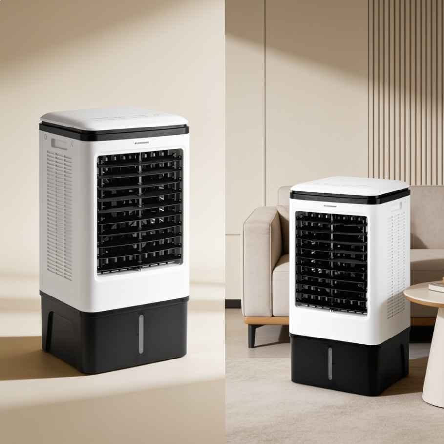 وصف المنتج
مكيف Air Cooler من OLSENMARK خيار عملي للبيت، المكتب أو الغرفة، يجي بسعة خزان 20 لتر ويشتغل بقوة 80 واط حتى يعطيك تبريد مريح مع استهلاك مناسب. الجهاز مزود بريموت كنترول، 3 سرعات للهواء، مؤقت لحد 7.5 ساعات، ويا خاصية التوزيع التلقائي للهواء حتى يوصل الهوا بشكل أفضل بالمكان. ومناسب خاصة بالأجواء الحارة لأن بيه تقنية صندوق الثلج حتى يعطي تبريد ألطف وأبرد.
المواصفات الأساسية
الماركة: OLSENMARK
 الموديل: OMAC1664S
 نوع المنتج: مكيف هواء / Air Cooler
 سعة الخزان: 20 لتر
 القدرة: 80 واط
 عدد السرعات: 3 سرعات
 التحكم: ريموت كنترول
 المؤقت: حتى 7.5 ساعات
 توزيع الهواء: يمين / يسار تلقائي
 توجيه الهواء: فوق / جوه يدوي
 تقنية التبريد: Ice Box Technology
 الموتور: نحاس خالص
 معدل تدفق الهواء: 2000 متر مكعب/الساعة
 المساحة المناسبة: 10–15 متر مربع
 استهلاك الماء: 1–3 لتر
 الجهد الكهربائي: 220–240V / 50–60Hz
 اللون: أبيض مع أسود
محتويات العبوة
مكيف Air Cooler
 ريموت كنترول
 4 علب ثلج جافة (Ice Box)
 دليل استخدام إن وجد
 علبة المنتج
المميزات باللهجة العراقية
خزان كبير 20 لتر
 يعني يشتغل فترة زينة بدون ما تحتاج تعبي مي كل شوية.
3 سرعات للهواء
 تختار السرعة اللي تناسبك حسب الجو والحر.
ريموت كنترول
 تتحكم بالجهاز بسهولة من بعيد بدون ما تقوم كل مرة.
تايمر لحد 7.5 ساعات
 يفيدك خصوصًا بالليل أو وقت الراحة.
توزيع هواء تلقائي
 يخلي الهوا ينتشر بالمكان بشكل أحسن وما يبقى بمكان واحد.
موتور نحاس 80 واط
 أداء عملي وتحمل أفضل بالاستخدام.
تقنية صندوق الثلج
 تساعد على تبريد أقوى وهواء ألطف خصوصًا بالصيف.
مناسب للبيت والمكتب
 يناسب الغرف، الصالات، والمكاتب الصغيرة والمتوسطة.
تفاصيل سريعة
السعة: 20 لتر
 القدرة: 80 واط
 السرعات: 3
 التحكم: ريموت كنترول
 المؤقت: 7.5 ساعات
 التوزيع: تلقائي
 التبريد: Ice Box Technology
 الموتور: نحاس
 المساحة المناسبة: 10–15 م² بغداد, العراق


**إذا كنت صاحب هذا الإعلان وتريد حذفه لأي سبب، رجاءا أرسل رسالة إلى الدعم الفني**
