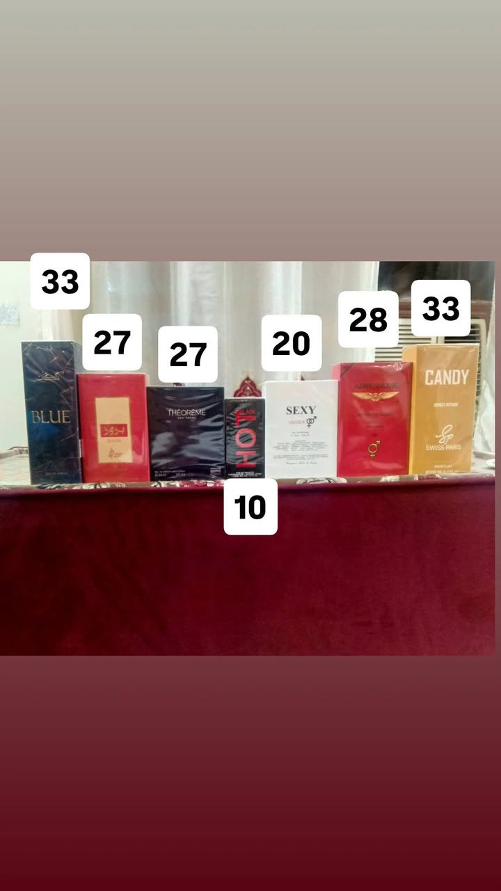 سلام عليكم توفرت مجموعة من العطور الأصلية شرط الفحص والضمان حبايب ما اشتغل كوبي وماستر فقط اصلي ويوجد توصيل لجميع محافظات العراق الاسعار داخل الصور


**إذا كنت صاحب هذا الإعلان وتريد حذفه لأي سبب، رجاءا أرسل رسالة إلى الدعم الفني**