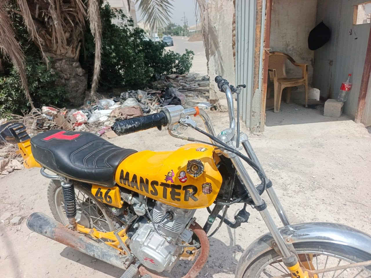 دراجه نامه حربي مكينا 2026دراجه مكفوله السعر 550وبيها مجال بسيط *********** مكاني بغداد حي العدل
