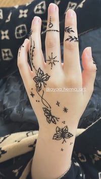 رسم حنة • حنة أصلية • تطول ١٠ أيام