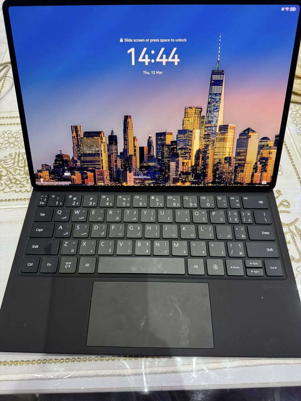 السلام عليكم
ايباد هواوي  للبيع
ميت باد برو حجم ١٢.٢ 
مشتري جديد استخدام كلش بسيط
غراضه الماوس كيبورد وقلم وبادات مال ماوس بعدهم بالجيس ممفتوحات

بغداد الحريه الدولعي 
***********
