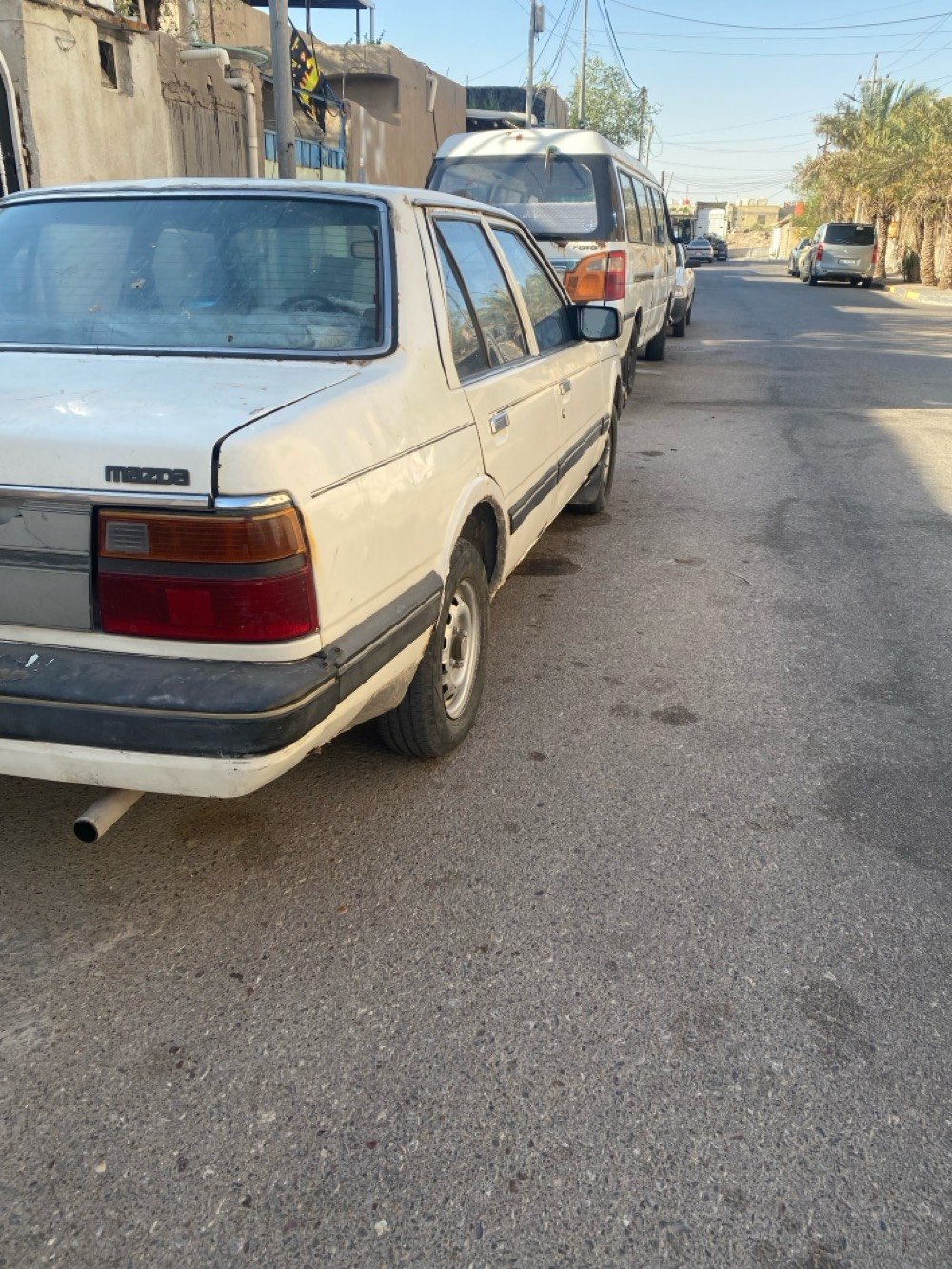 سلام عليكم مازده مديل 1986 حجم 626 مكينه بلاديه كابريته كير بلادي 5 نمر رقم انكليزي بسمنه تحويل ثاني يوم سياره حلوه استعمال للبيت السعر 25 وبيها مجال 
