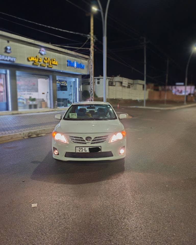 السلام عليكم كورلا موديل  2013 كندي بدون اي ضربه بس ربع صبغ بونيت گايم وصبغ صندوق گايم بي اربع مكانات بارد اربعتهوم ميصر شبرين بشرط گير محرك تبرديت تدفئه كله عل بلادي مامفتوح برغي بطاقه بنزين سعر130 مجال اذاشراي خابر....رقم هاتف *********** كركوك, العراق
