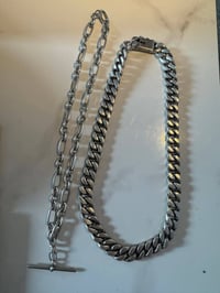 قلادتين فضة • ٢١١ غرام • عيار ٩٢٥