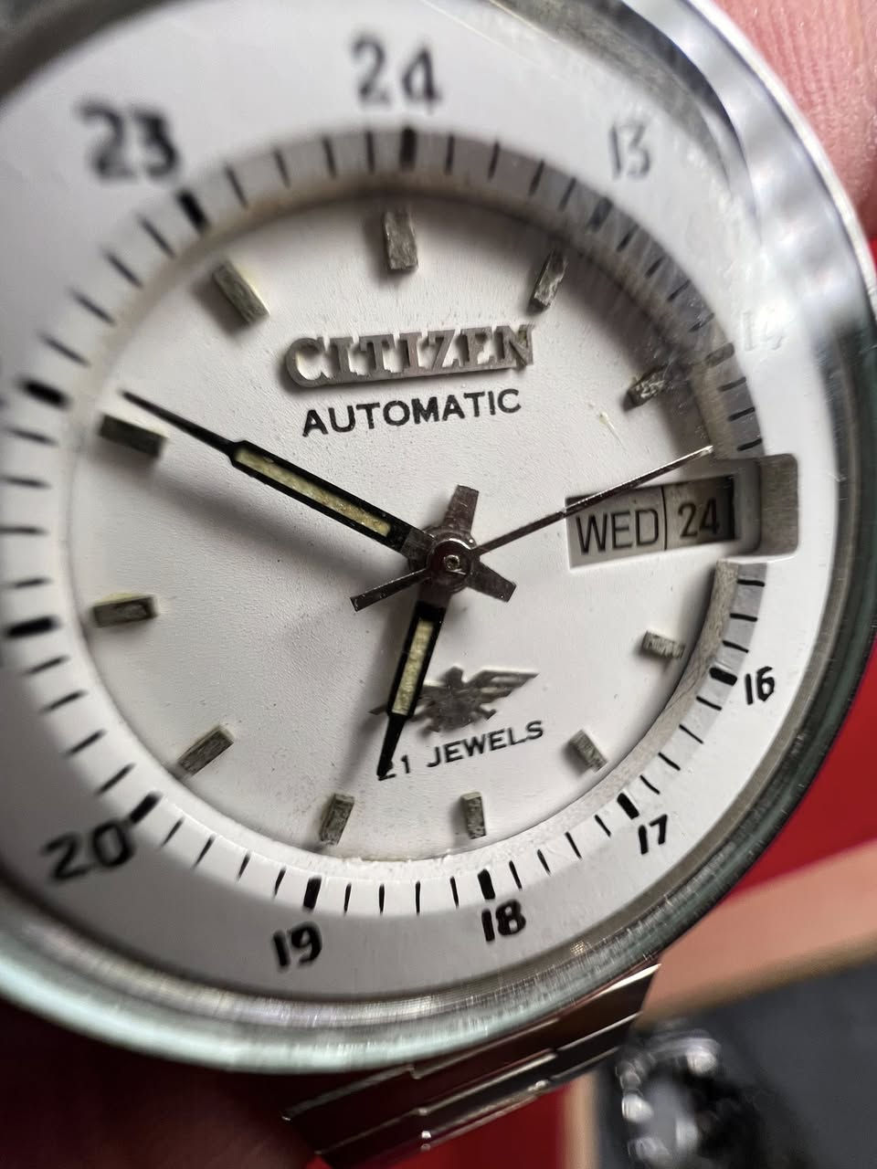 Citizen automatic 21 jewels
ستزن اوتماتيك  ٢١ حجر فنتج 
انتاج قديم 
منفذ يومي وشهري 
قطر 37 
نظافة تامة 
اصلي ياباني 100% 
110 الف سعر نهائي


**إذا كنت صاحب هذا الإعلان وتريد حذفه لأي سبب، رجاءا أرسل رسالة إلى الدعم الفني**