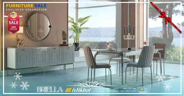 #Briella_model
**غرفة طعام بيرلا من استقبال التركية – تصميم فاخر وعرض مميز**

إذا كنت تبحث عن غرفة طعام تجمع بين الفخامة والجودة، فإن "بيرلا" من ماركة استقبال التركية هي الخيار الأمثل لك. هذه الغرفة الجديدة من إنتاج شركة استقبال تتميز بتصميم راقٍ ومميز يناسب كافة الأذواق، مما يجعلها إضافة رائعة لأي منزل.

تم تصنيع غرفة الطعام "بيرلا" من رخام طبيعي عالي الجودة وقماش خام أصلي، مما يضفي عليها لمسة من الفخامة والمتانة التي تدوم طويلاً. ومع خصم يصل إلى 25%، أصبح بإمكانك الحصول على هذه التحفة الفنية بسعر تنافسي لا يُفوت.

**العنوان:** كركوك، طريق بغداد، مقابل الإصلاح الزراعي.  
**للتواصل:** *********** / ***********  

لا تفوت الفرصة لتجربة الجودة التركية مع ماركة استقبال. #استقبال_الراحة_تدوم

#استقبال #أثاث_منزلي #كركوك #تصاميم_عصرية
 #istikbal #kirkukmobilya #istikbalkirkuk #iraq #Teen_Room_Sets #Home_furniture #Home #furniture #الاثاث_منزلية #تصاميم #موديلات #استقبال_كركوك #الاثاث_المنزلية #istikbal_furniture_kirkuk #iraq #kirkuk #love
"""
