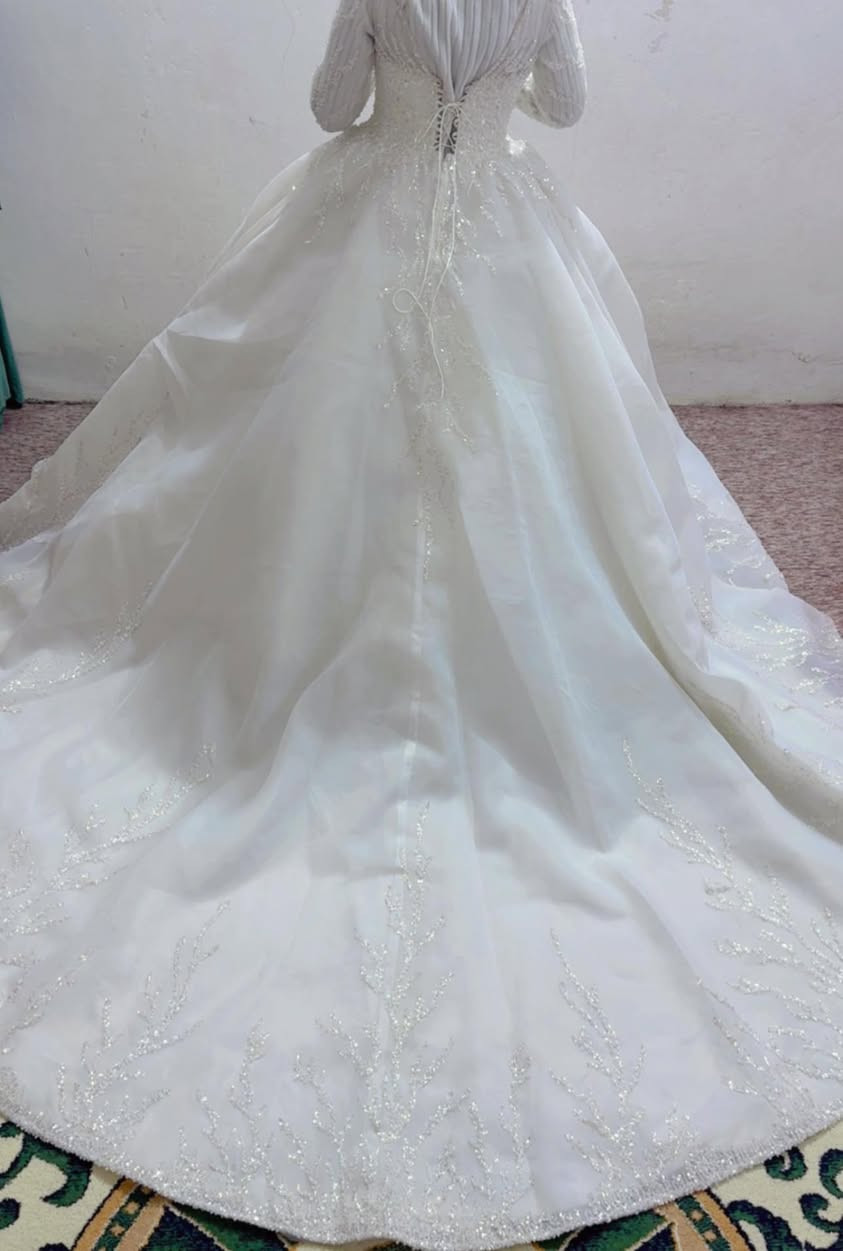 بدلة عرس للبيع بسعر 250الف ملبوسه بس مرتين  للطلب والاستفسار المراسله على الواتس اب ***********
