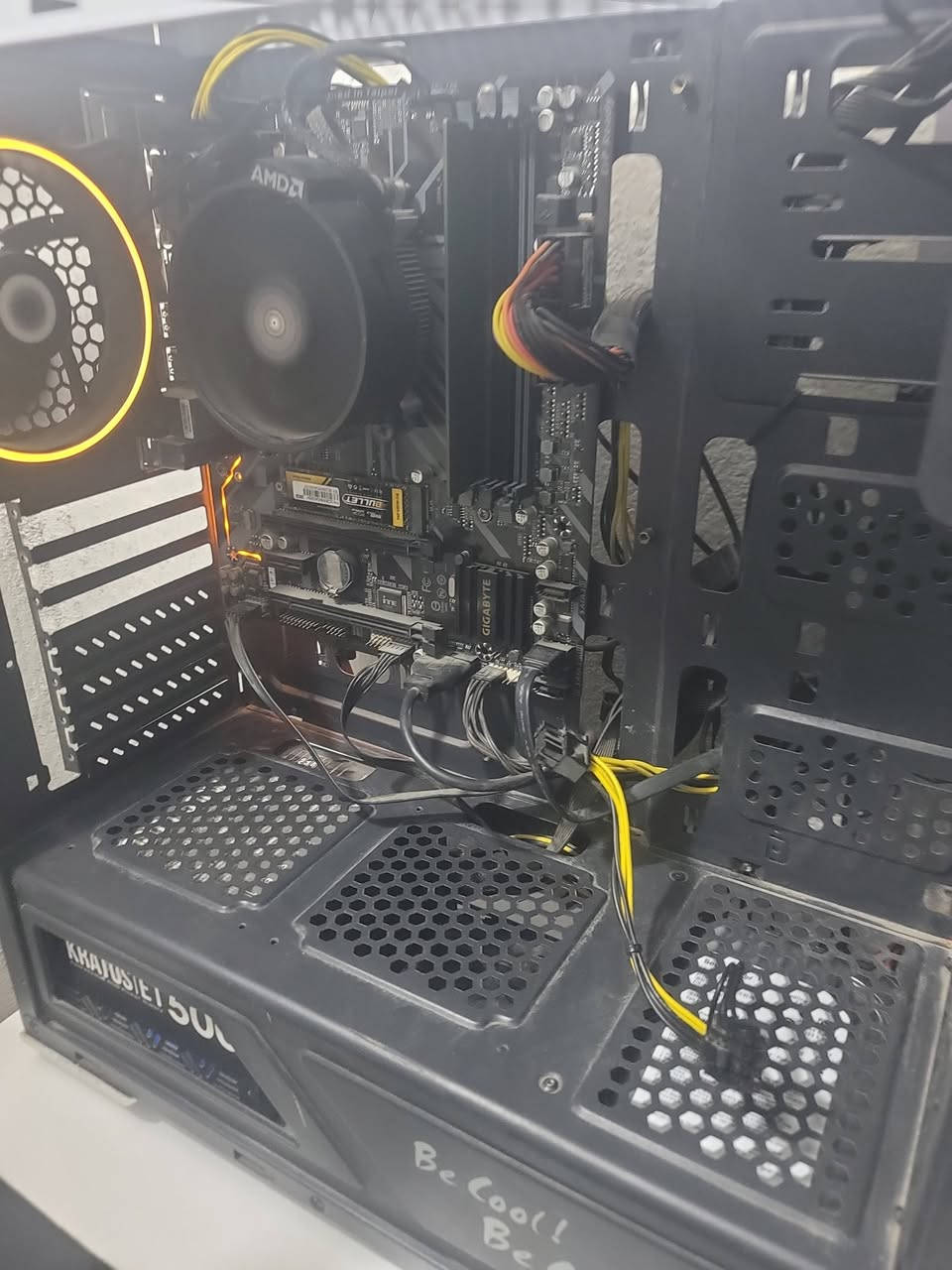 السلام عليكم عندي هاي التجميعه مرتبه بدون كرت شاشه بيها كرت مدمج ابيعها كامل او قطع
معالج : Ryzen 5 4650g pro بيه كرت مدمج
بورد : Gigabyte b450m ds3h
رام : samsung 8 gb ddr4 3200 
تخزين : M.2 256gb
Hdd 500gb
بور سبلاي : Gamdias 500w rgb
الكيس من gamemax ٤ مراوح rgb

مرتبه حيل ونضيفه وتحطلها كرت تشغل اي شي واذا بدون كرت همين تشغل العاب اعدادات بسيطه بس الكيس يرادله جام و ظهر وكل شي نضيف ابيعها كامل لو قطع 

مكاني بغداد الدوره حي المعلمين 
7748406454


**إذا كنت صاحب هذا الإعلان وتريد حذفه لأي سبب، رجاءا أرسل رسالة إلى الدعم الفني**