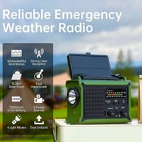 راديو أوروبي • بطارية ١٢٠٠٠ ملّي • شحن شمسي