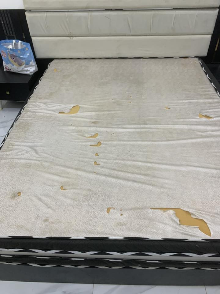 سلام عليكم مستعجل على بيعتهم 
طباخ اربع عيون جديد كلش وشغال 
ميز طعام مرمر مع اربع كراسي جديد 
سبلت جبسون جديد 2 طن 
بنكات للبيع غراض جديدة 
إذا حاب تشتري راسل وتساب على هل رقم 
***********
