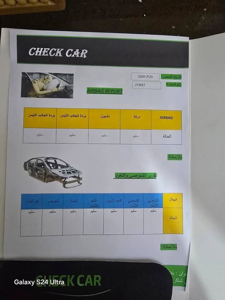 السلام عليكم 
سوناتا موديل 18امريكي 
حادثها جاملغ خلفي وباب خلفي ورش نص باب السائق 
يعني ٣ قطع صبغ 
بدون ايرباك بجم كبس 
تبريد ثلج 
تخم تاير جديد 
مواصفات 
بصمه تشغل وابواب 
شاشه جبيره 
كشن السائق كهرباء 
تدفئه كشنات 
جنطه ذكيه 
اشاير بلمري 
رادار خلفي 
رادار جانبي 
السياره بسمي تحويل فقط ماسوي وكاله 
هزه جديده سنويه لل٢٠٢٩ 
 (سياره نقصها حجر صالنصه )
ملاحظه بيها ٤ اماكن جراد بلقماره ع كد ٤ اصابع 
غير ذني بعد كلشي مناقصها 
سعرها 118وبيها مجال 
مكاني بغداد الحريه 
***********
