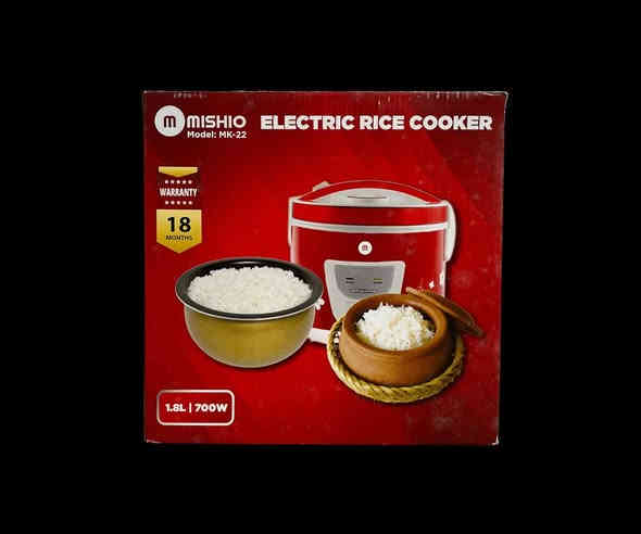✨ قدر طبخ الأرز الكهربائي – MISHIO MK-22 ✨
أرز مثالي كل مرة… بدون جهد وبدون مراقبة! 🍚🔥

قدَر عملي بسعة 1.8 لتر يكفي حتى 6 أشخاص، مناسب للعائلات ويمنحك طهي متوازن بفضل قدرته 700 واط والوعاء الداخلي بتيفلون غير لاصق باللون الذهبي، الذي يمنع الالتصاق ويسهّل التنظيف.

مميزاته باختصار:
• سعة 1.8L عائلية
• قدرة 700W وتوزيع حرارة متساوٍ
• وعاء تيفلون ذهبي غير لاصق
• غطاء محكم مع فتحة بخار
• زر تشغيل واحد + مؤشري ضوء
• وظيفة الحفاظ على السخونة تلقائيًا
• تصميم أنيق متين وآمن في الاستخدام

السعر: 40,000 دينار فقط
للطلب والاستفسار: *********** 📞

✨ قدر واحد… وراحة طبخ يومية! 🍚�
