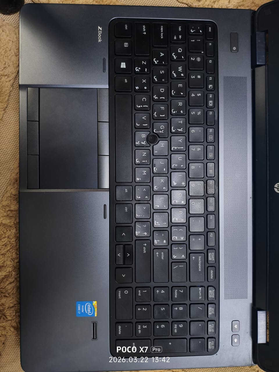 Hp ZBook
Intrl core i7 
Gen 4 
Ram 8 DDR 4 
256 ssd 
الشاشة 15.6 انش 
كرتين شاشة مدمج و منفصل
هارد اقلاع سريع
بصمة اصبع
حقيبة وشاحن 120 watt
وماوس


**إذا كنت صاحب هذا الإعلان وتريد حذفه لأي سبب، رجاءا أرسل رسالة إلى الدعم الفني**