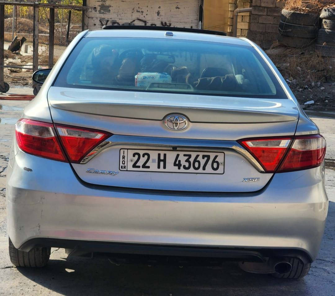 Camry2016 Xse
بيها ۲قطعة صبغ 
رقم و سنوية جديد تحويل وكالة شرط ، سیارة اعلی  من صور ربع مصرف مابي، سعر145 ،عنوان اربیل خلیفان
ر.موبایل/***********    ۰۷٨۲۹٨۲٦۳٤۲
