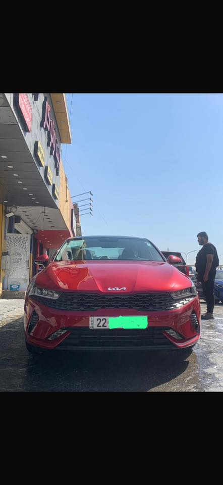 السلام عليكم
للبيع كيا K5 2023 لون احمر 

مغلفة ppf جديد كل ٦ اشهر بالضمان

الممشى 75 ألف كم

خليجي وكالة NIM / كفالة عامة

حالة ممتازة جداً

المواصفات:

محرك 2000 دوش 

كير أوتوماتيك

كاميرا خلفية

حساسات أمامي وخلفي

شاشة + Apple CarPlay

بانوراما

قطعتين تبريد 

تشغيل عن بعد 

بصمه 

مري شفط 

اشاير بالمري  

الكشنات الاماميه تدفئه 

السيارة نظيفة جداً وجاهزة بدون أي مصاريف رقم اربيل بأسمي تحويل نفس اليوم

سعرها 198 ورقة وبيها مجال بسيط

*********** للاستفسار
