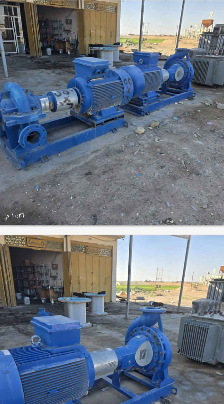 السلام عليكم (مضخات للبيع ضغط عالي صناعه تركيه جديد غير مستخدم )العدد (2)واحده ١٨٠/احصان والثانيه ٢٢٠/حصان (السعر المضخات (٢)  ١٨/مليون للاستفسار اتصال واتساب ***********
