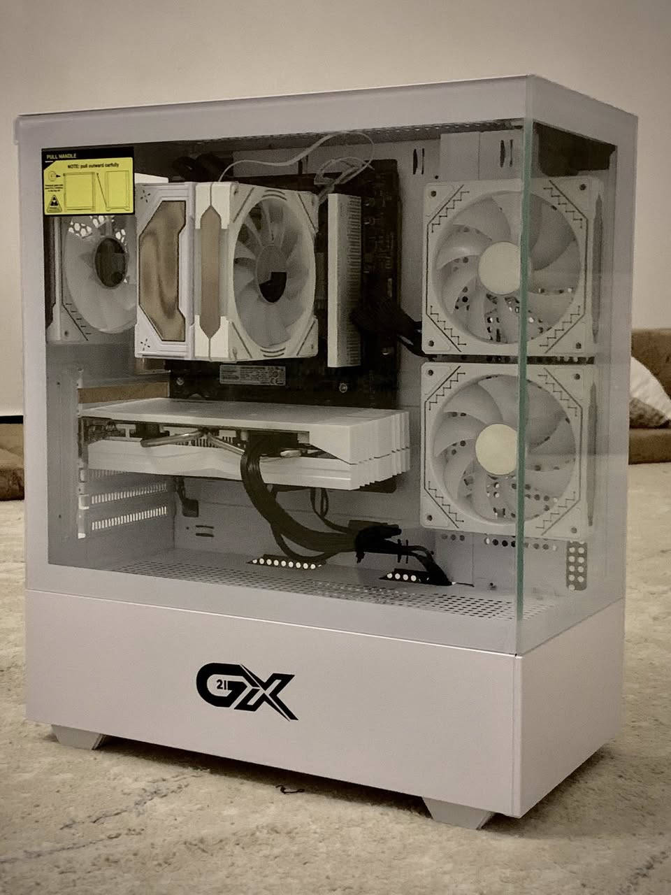 Pc جديد للبيع
‏CPU:R5 7500F
CPU Cooler Mass MA400
‏M.B: MSI PRO A620M-E
‏Ram:16GB DDR5 5200 MHZ 
Storage1/128 M.2 samsung
PSU: 600w MSI 80plus
‏Case: GX2 ابيضّ

ملاحظة ((التجميعة من دون كارت شاشة إذا تحب تضيف كارت شاشة عليهة فماكو مشكلة ))

التجميعة جديدة وليست مستعمل 👍🏻
التجميعة كلش حلو و مرتبة و كاملة 💯
يجي وياهو win11 هو والتعاريف والبرامج الأساسية كامل وهمين كم لعبة إذا تحب اضيفلك وياهة ❤️‍🔥
واتشغل احدث واقوى الألعاب ⚡️
واني مسوي اختبار للعبتين متطلبات
 وهمين كراتين التجميعة كلهة موجدة وياهة 
((السعر 850 الف)) وبيهة مجال للشراي
متوفر توصيل 🚚


**إذا كنت صاحب هذا الإعلان وتريد حذفه لأي سبب، رجاءا أرسل رسالة إلى الدعم الفني**