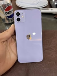 ❤️ #متاح ايفون ١١ عادي  ذاكرة ١٢٨  بطاريه ٧٥  تك سيم  لون بنفسجي  الجه...