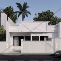 تصميم واجهه لمنزل بقياس ٩ متر بنمط كلاسيك  ‏‎تصميم المهندسة سالي أحمد ...