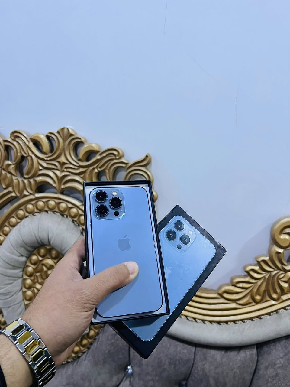 ايفون 13 برو فقط
ذاكره128
بطاريه90
((دبل سيم ))
نموذج M امريكي
نضافه 98%
الجهاز ما مفتوح 
السعر550لف

***********

***********
