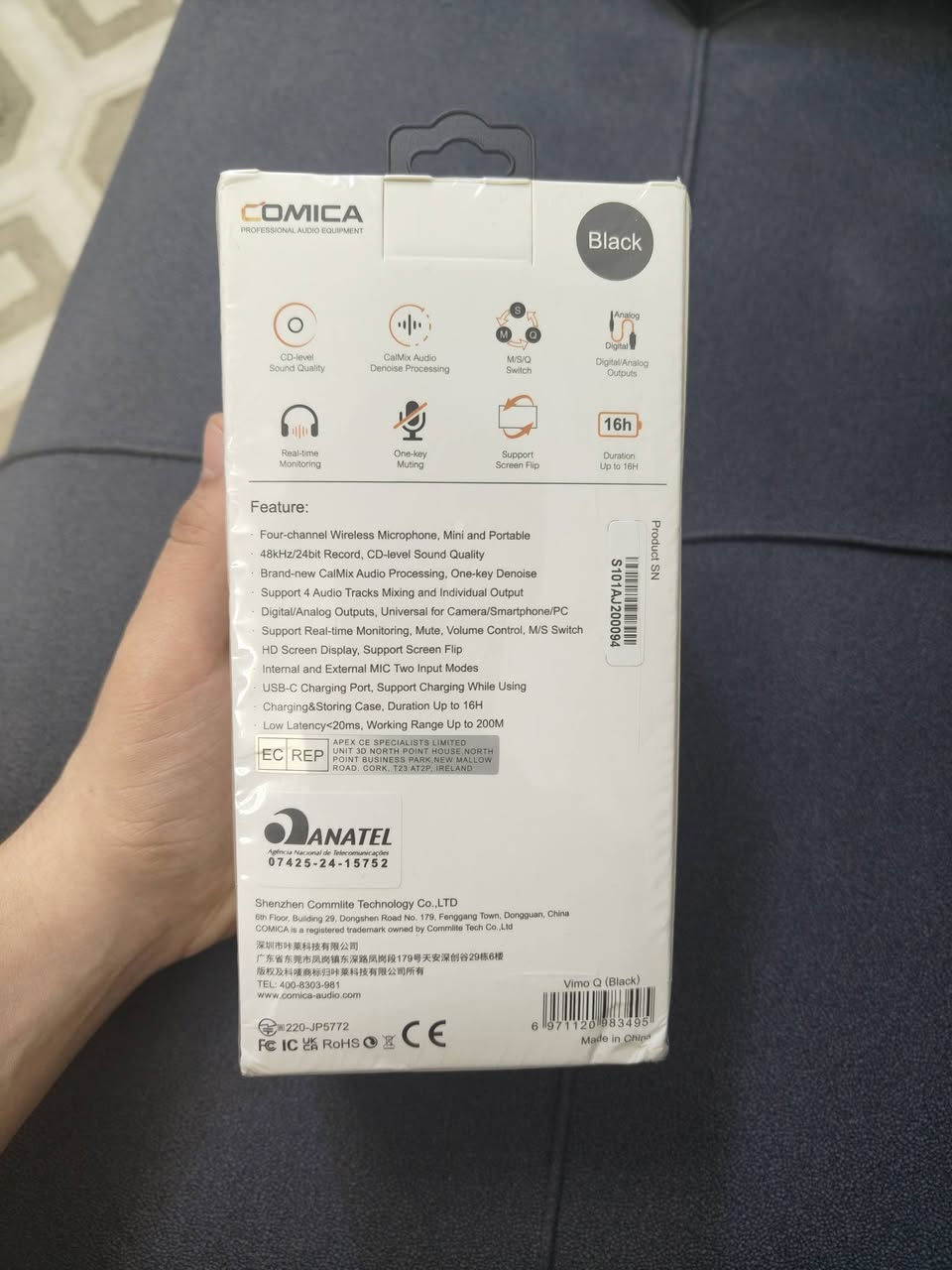 نك مايك comica vimo Q
جديد كبس شركة 
السعر 150 الف
للتواصل خاص او عالرقم ***********
اذا متكدر تراسلني اكتب تعليق واني اراسلك
