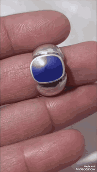 اللهم صل على محمد وال محمد محبس لازورد افغاني طبيعي صياغة يدويه التواص...