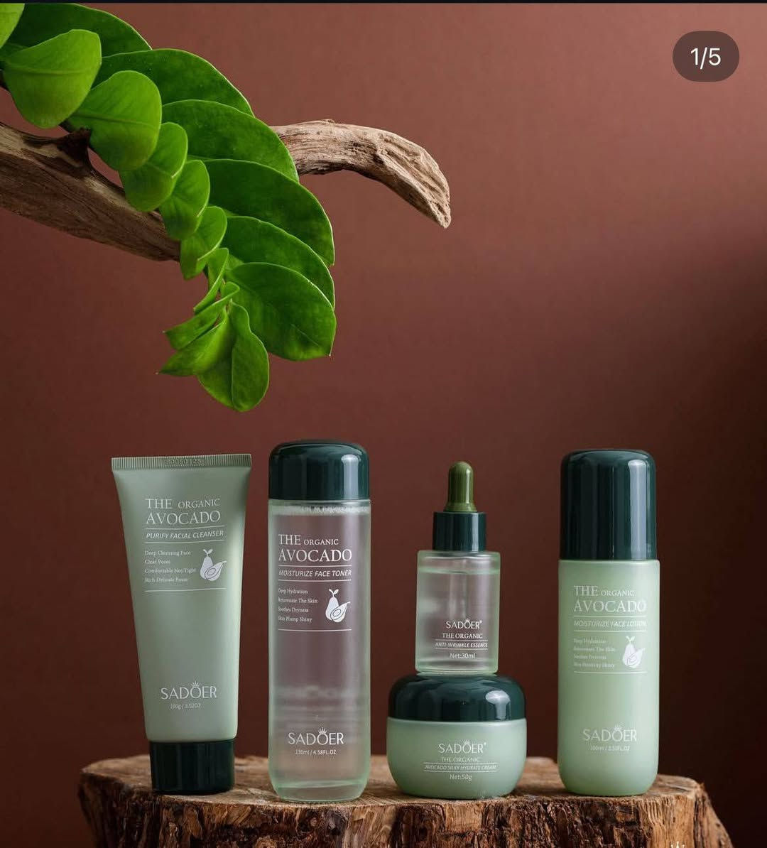 بشرة صافية ومشرقة تبدأ من العناية الصح ✨
بكج الأفوكادو العضوي من SADOER 🌿
مجموعة متكاملة للعناية بالبشرة وترطيبها بعمق.
المجموعة تحتوي على:
💚 غسول للوجه ينظف البشرة بلطف ويزيل الأوساخ.
💚 تونر يرطب ويوازن البشرة.
💚 سيروم مغذي يساعد على نعومة وإشراقة البشرة.
💚 كريم ترطيب يغذي البشرة ويخليها ناعمة.
💚 لوشن مرطب يحافظ على نضارة الوجه طوال اليوم.
✔️ مناسب للاستخدام اليومي
✔️ يرطب البشرة ويعطيها نعومة ولمعان طبيعي
✔️ تركيبة بالأفوكادو المغذي للبشرة
📦 الكمية محدودة
📩 للحجز أو الاستفسار راسلينا على الخاص.
خلي بشرتج تحچي عن جمالج 🌸يوجد لدينا جمله ومفرد 💐


**إذا كنت صاحب هذا الإعلان وتريد حذفه لأي سبب، رجاءا أرسل رسالة إلى الدعم الفني**