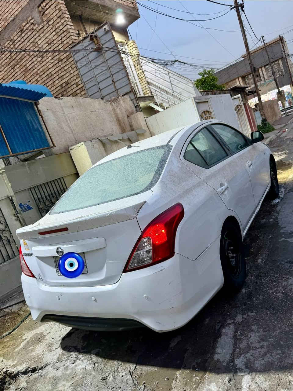 سلام عليكم من رخصت الادمن للبيع نيسان هندي بليته زركه مديل 2019مكفوله ما عده الهلال الخلفي صدر جديد تخم تاير يدات نيكل سبايدر خلفي السعر 96 العنوان بغداد حي الاعلام الهاتف ***********
