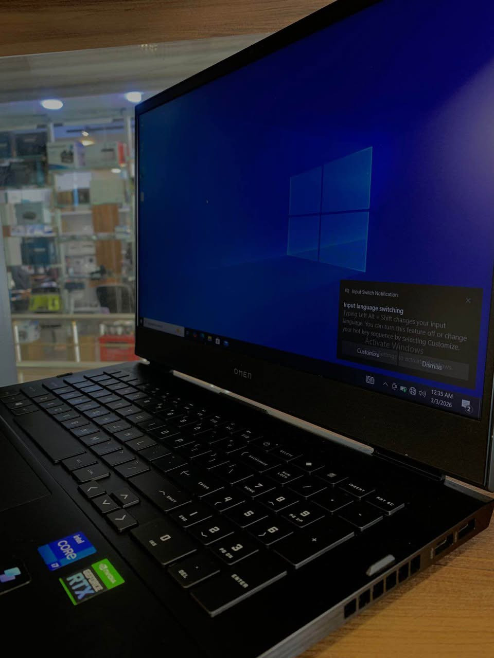 🚀 فرصة لعشاق الألعاب والأداء القوي  

💻 HP Omen Gaming Laptop  
⚡ معالج Intel Core i7-11800  
🧠 RAM 16GB لأداء سريع وسلس  
💾 512GB SSD NVMe إقلاع وتشغيل سريع  
🎮 RTX 3060 6GB خارجي يشغل أغلب الألعاب الحديثة  

🔥 مناسب للألعاب، التصميم، والمونتاج.

💰 السعر: 727$  
📩 للحجز أو الاستفسار راسلني خاص. أربيل, العراق


**إذا كنت صاحب هذا الإعلان وتريد حذفه لأي سبب، رجاءا أرسل رسالة إلى الدعم الفني**