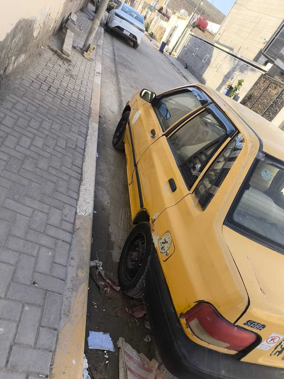 سايبا موديل 12
حداديه جديده 
4تايرات جدد
مكينه بيها خيط بخار
الكير الثاني ما يجي  
***********
