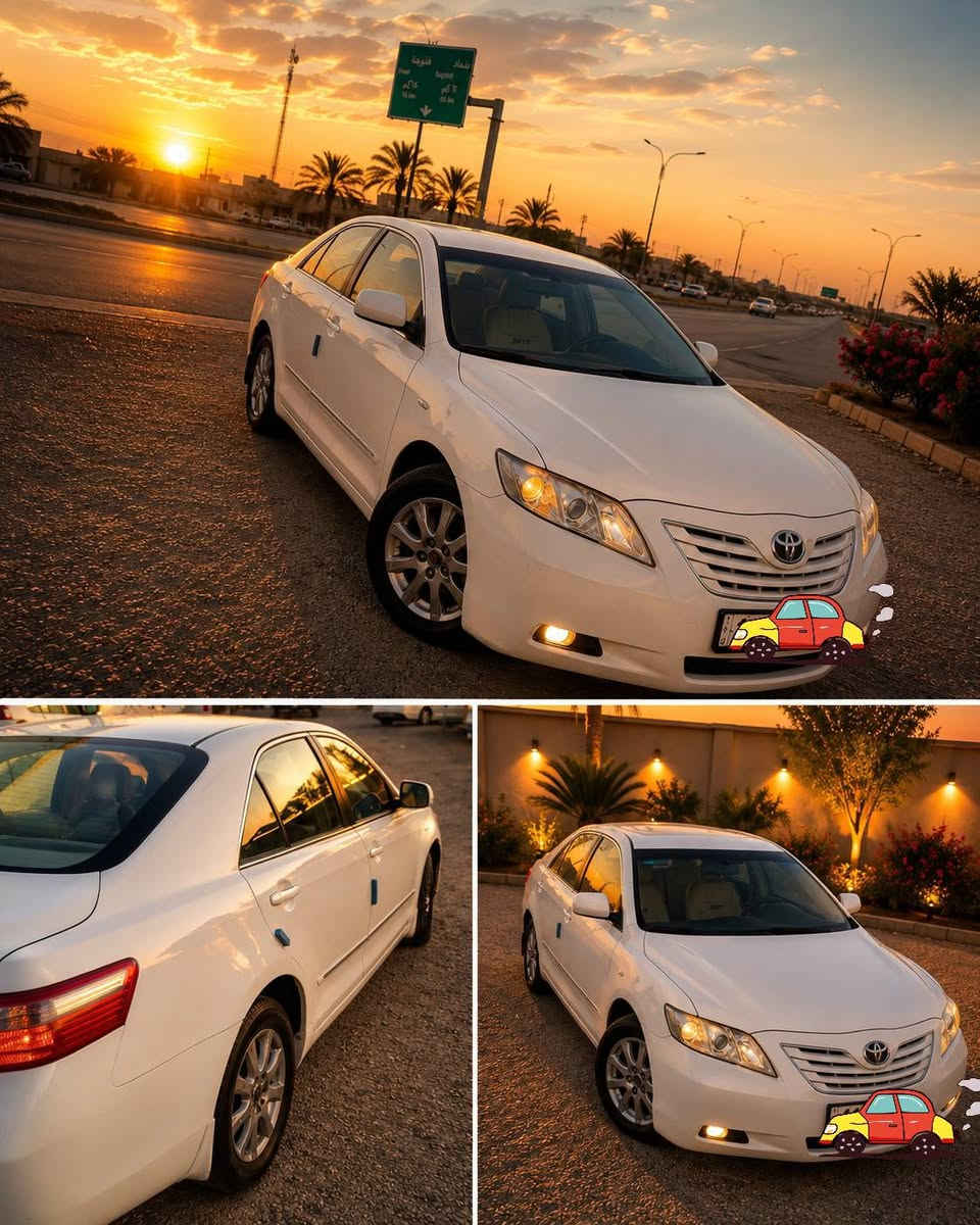 السلام عليكم كامري موديل 2008وارد خليجي رقم انكليزي بغداد بسمي تحويل مباشر صدر وكير ومحرك مكفولة تدفئه وتبريد دواخل بالكامل نضيفه ومرتبه اقتصاديه بالوقود مريحه با السفر سياره جاهزه للفحص السعر المطلوب 105$للاتصال***********
