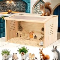 قفص خشبي • للهامستر والأرانب • ١٠٠سم