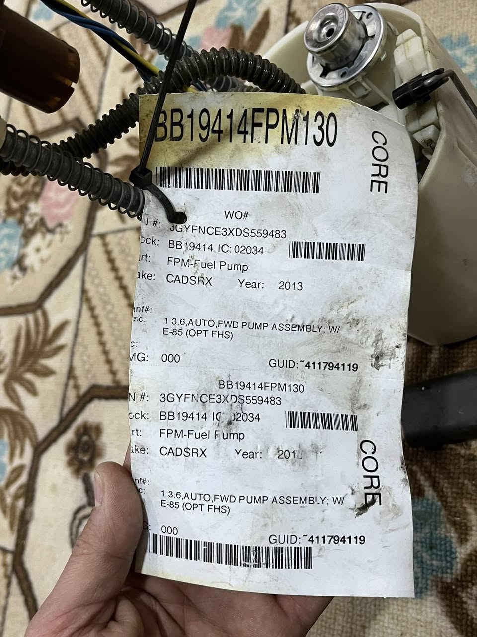 عبوة كاملة نوع السيارة كديلاك من موديل 13 الى 16اصليه مامشتغله بلعراق مكان النجف *********** (سعر 150)
